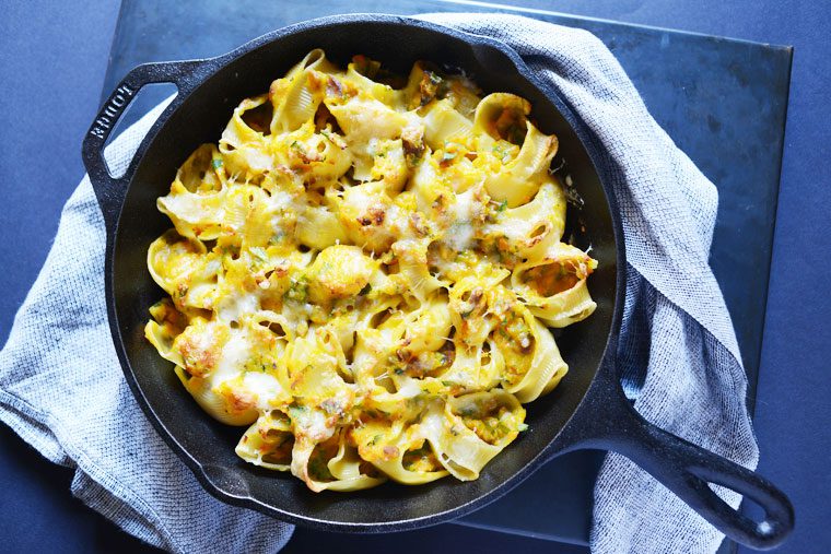 Stuffed Lumaconi with Butternut and Chestnuts Recipe