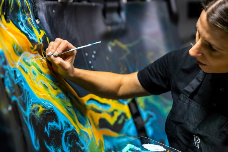 Artistic process of the Rolls-Royce Cullinan Cosmos