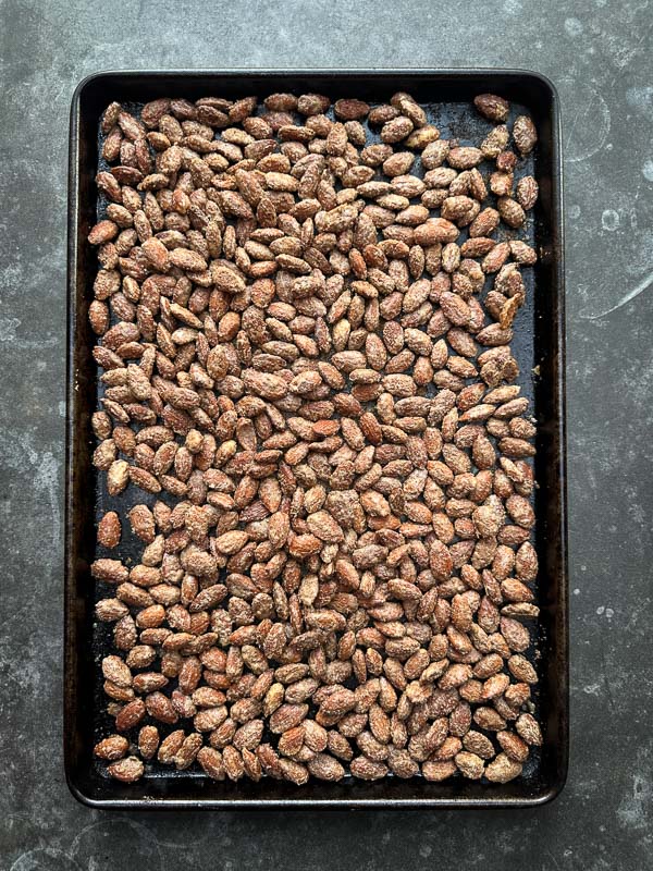 These easy cinnamon sugar almonds are crunchy, sweet, and made with simple pantry ingredients. Roasted low and slow in the oven, they’re perfect for snacking, gifting, or adding to a holiday spread. A cozy homemade treat you’ll want to make on repeat.