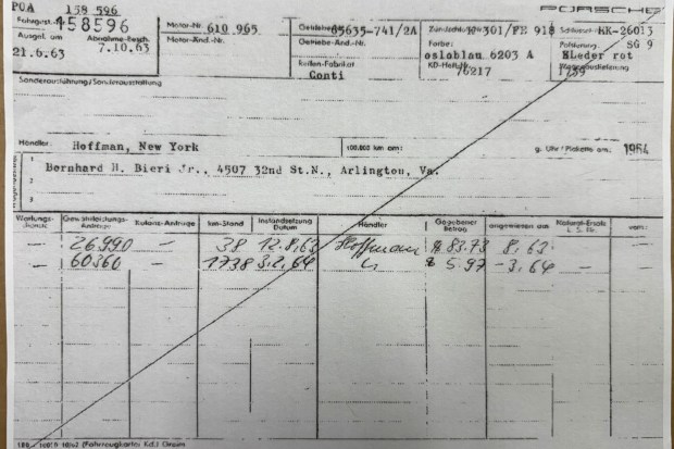 1963 Porsche 356B Cabriolet