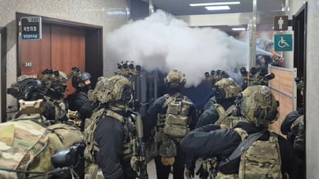 How the South Korean president's martial law declaration unfolded – video